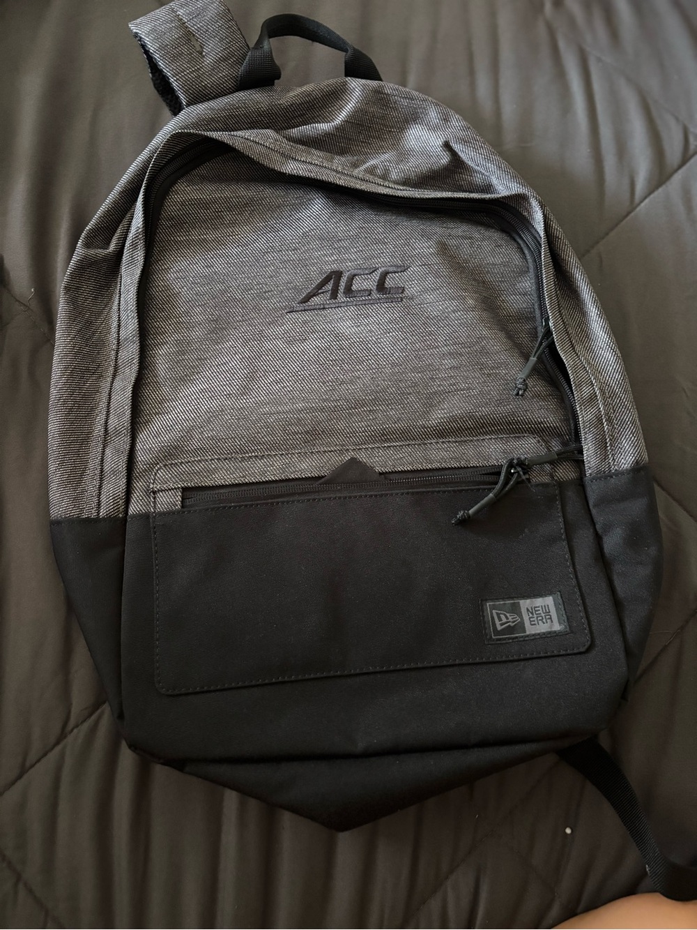 New Era Gray and Black ACC Backpack